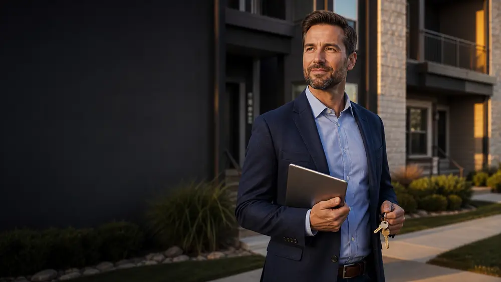 Texas rental property manager reviewing a home